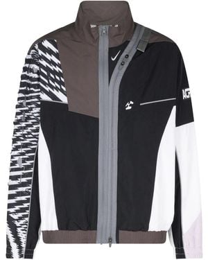 Nike X Acronym Logo-Embroidered Track Jacket - Black