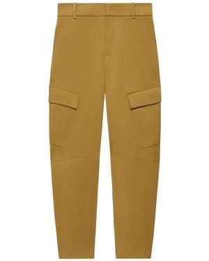 Another Tomorrow Curved Cargo Trousers - Natural