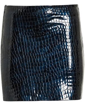 retroféte Camila Lederrock - Blau