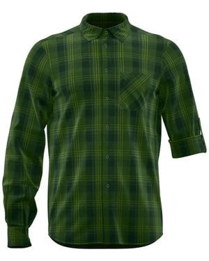 REDELK Check-Pattern Pocket-Detail Shirt - Green