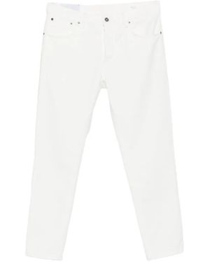 Dondup Logo-Plaque Jeans - White