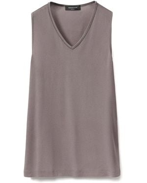 Fabiana Filippi Sablé Vest - Brown