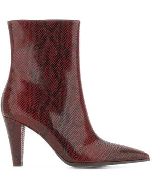 Sergio Levantesi Delia67 Python-Print Ankle Boots - Purple