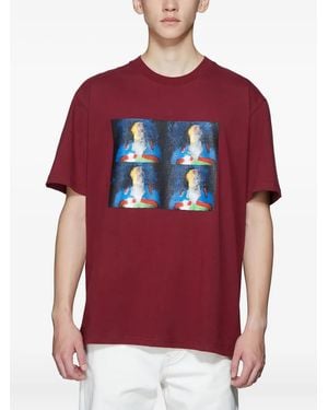 HPNX Photographic-Print T-Shirt - Red