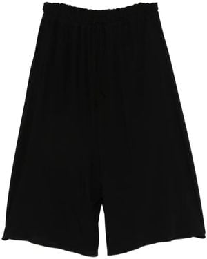 Y's Yohji Yamamoto Elasticated-Waistband Trousers - Black