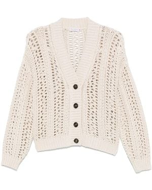 Brunello Cucinelli コットン カーディガン - ナチュラル