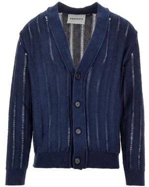 Amaranto Buttoned Cardigan - Blue