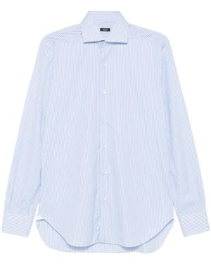 Barba Napoli Striped Shirt - White
