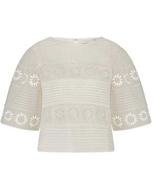 FABIENNE CHAPOT Top Sun Con Ricamo - Bianco