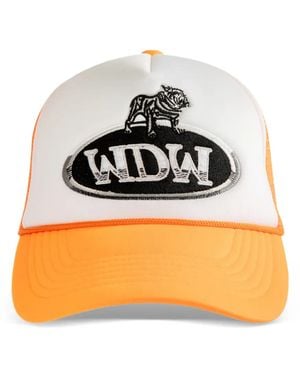 Who Decides War Applique Baseball Cap - Orange