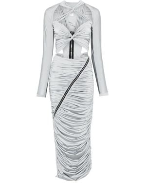 MITILIANE COUTURE Maxikleid mit Cut-Outs - Grau
