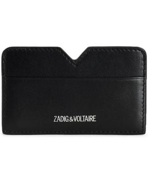 Zadig & Voltaire Kartenetui Mit Logo-Stickerei - Schwarz