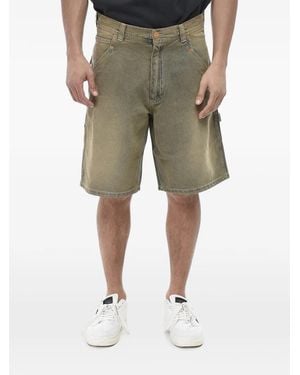 Cultura Stonewashed Cargo Shorts - Natural