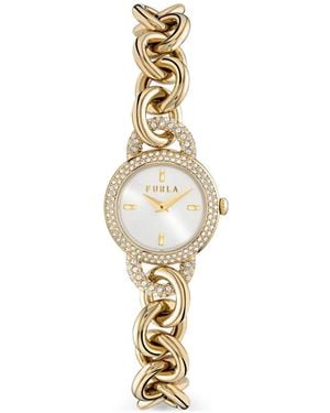 Furla Crystals 30Mm Watch - Metallic