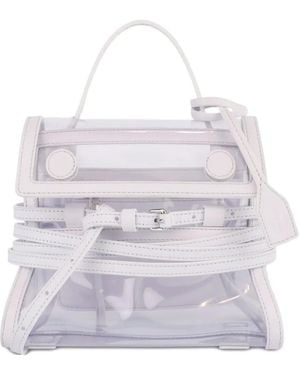 Moschino Tie Me Tote Bag - White