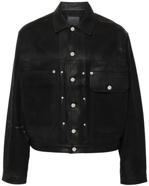 Givenchy Coated Denim Jacket - Black