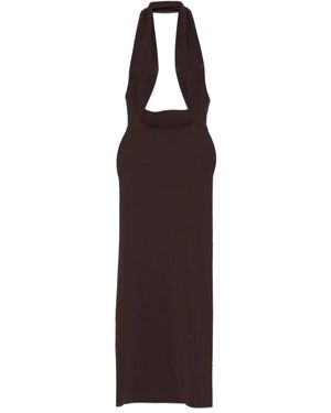Christopher Esber Slope Halter-Neck Maxi Dress - Purple