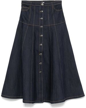 Cinq À Sept Veena Midi Skirt - Blue
