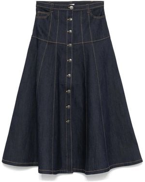 Cinq À Sept Veena Midi Skirt - Blue