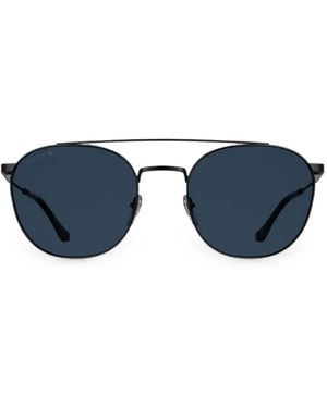 Lacoste Lunettes De Soleil À Monture Ronde - Blue