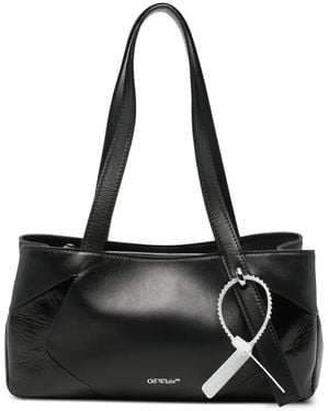 Off-White c/o Virgil Abloh Small Oyah Leather Tote Bag - Black