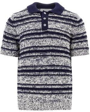 Amaranto Striped Polo Shirt - Blue