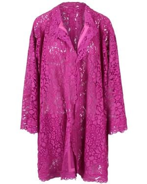 Gianluca Capannolo Floral Lace Coat - Pink
