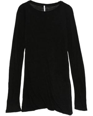 Liviana Conti Lucrezia Long-Sleeve Round-Neck T-Shirt - Black