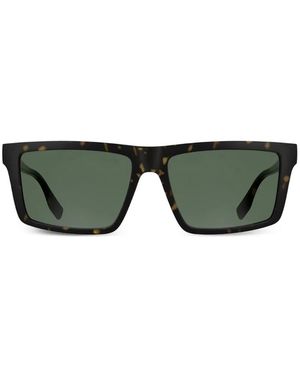 KARL LAGERFELD Lunettes De Soleil Rectangulaires À Effet Écailles De Tortue - Green
