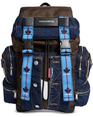 DSquared² Jeans-Rucksack Mit Einsätzen - Blau