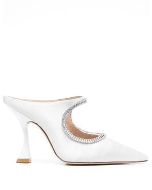Stuart Weitzman Mules Con Decorazione - Bianco