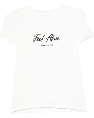 Patrizia Pepe Logo-Print T-Shirt - White