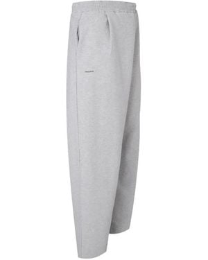 PANGAIA Pleated Double-Jersey Track Pants - Grey
