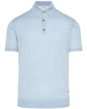 Enrico Mandelli Short-Sleeve Polo Shirt - Blue