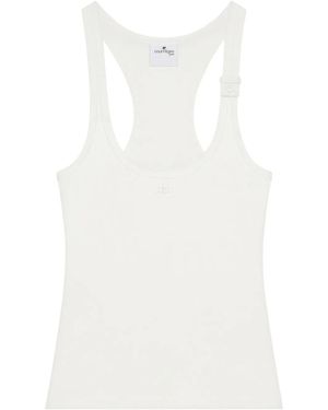 Courreges バックル タンクトップ - ホワイト