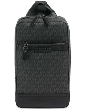 Michael Kors Hudson Logo Slingpack Backpack - Black