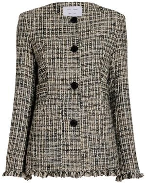 Proenza Schouler Aurelia Tweed Jacket - Gray