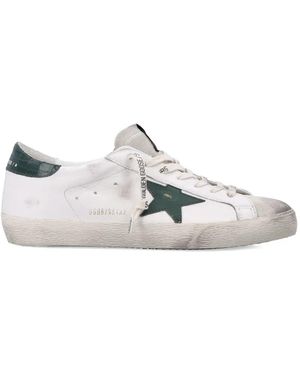 Golden Goose Suede star leather trainers - Weiß