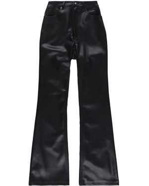 Ksubi Faux-Leather Flared Pants - Black
