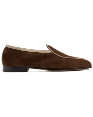 Forsa Edgar Belgian Suede Loafers - Brown