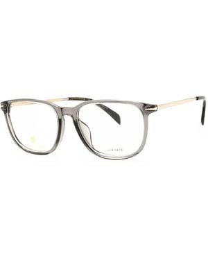 David Beckham Rectangle-Frame Glasses - Gray