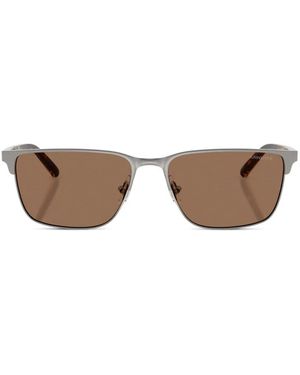 Arnette Hampere Rectangle-Frame Sunglasses - Gray