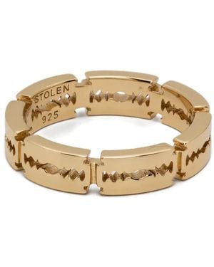 Stolen Girlfriends Club Razor Eternity Ring - Metallic