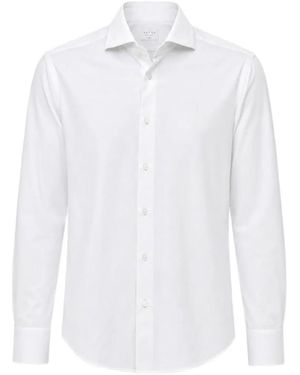 Xacus Long-Sleeve Spread-Collar Shirt - White