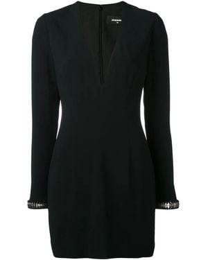 DSquared² V-Neck Dress - Black