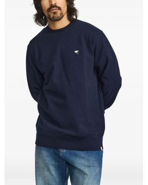 Revolution Embroidered-Motif Sweatshirt - Blue