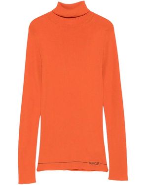 Moncler Jersey con cuello alto - Naranja