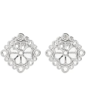 Kate Spade Flower Lace Oorbellen - Wit