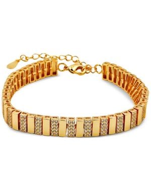 Lady D World Auric Tennis Bracelet - Metallic