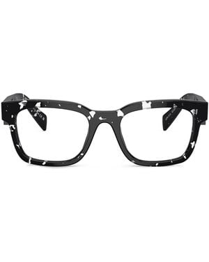 Prada Lunettes De Vue Pr A10V Havana Transparent - Marron